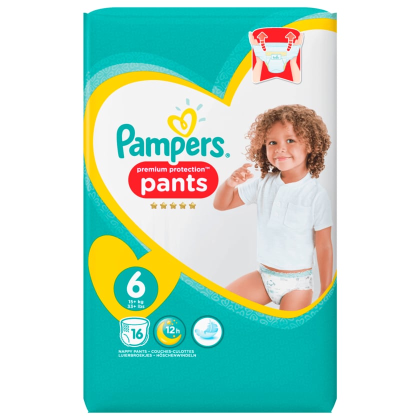 Pampers Premium Protection Windeln Pants Gr.6 Extra Large 15+kg 16 Stück